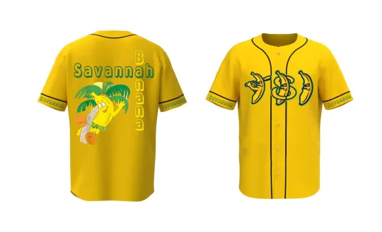 Discover Collection New Savannah Bananas Jersey Yellow men S-5XL BTT502