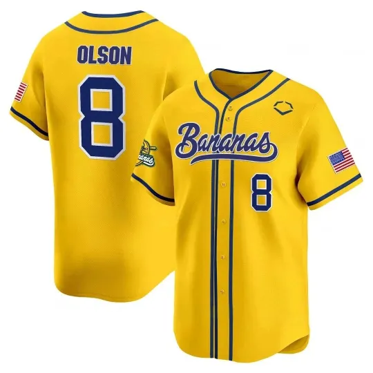 Discover Collection New Savannah Bananas Jersey Yellow Funny Baseball Sports AD21