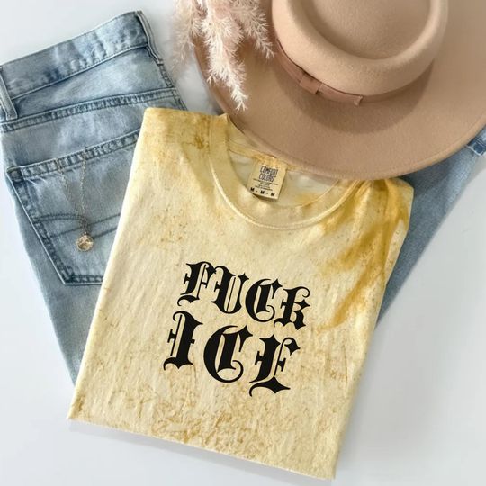 Discover Comfort Colors Colorblast Fuck ICE T-Shirt