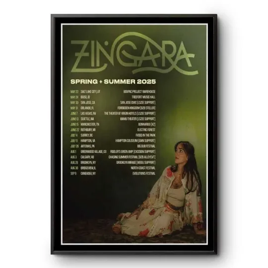 Discover Zingara Spring Summer Tour 2025 Poster