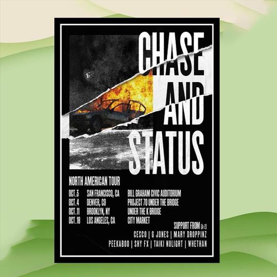 Discover Chase & Status North American Tour 2025 Poster