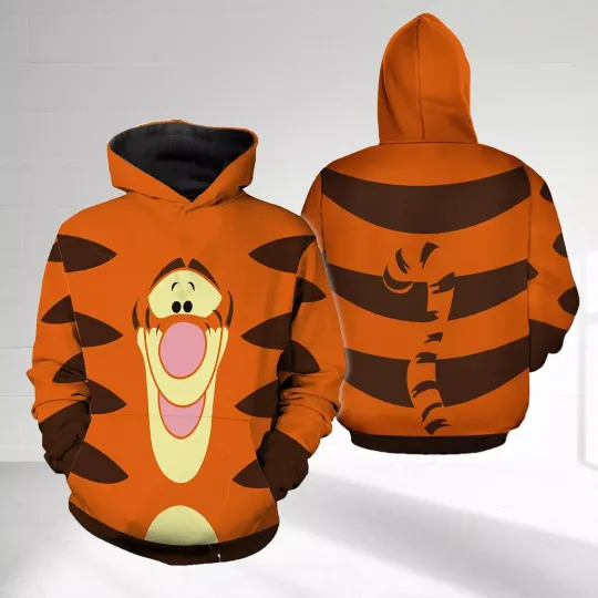 Discover Cute Tigger Cosplay Costume Halloween winniee the poohh 3D HOODIE BEST PRICE