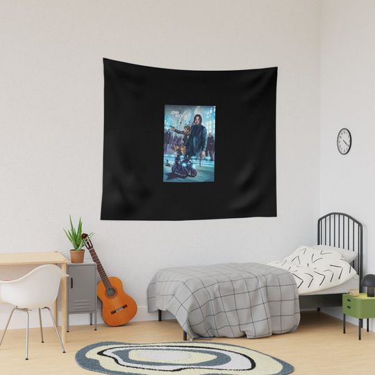Discover John Wick Keanu Reeves Halloween Tapestry