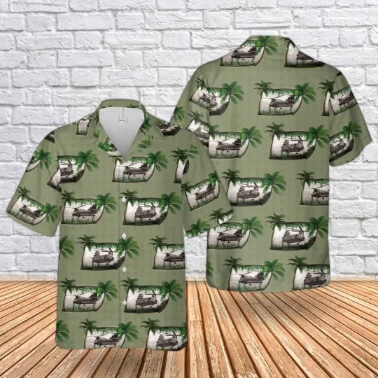 Discover Vietnam Era CH 47 Chinook Hawaiian Shirt