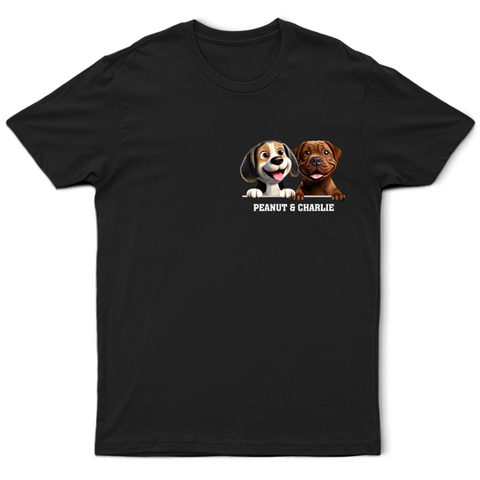 Discover More Colors Dog Mom Dog Dad 3D Effect - Personalized T Shirt