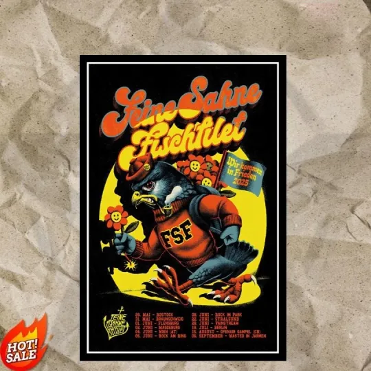 Discover Feine Sahne Fischfilet Wir Kommen In Frieden Tour 2025 Poster