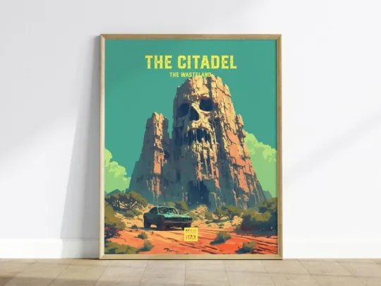 Discover The Citadel Wasteland Mad Max Poster