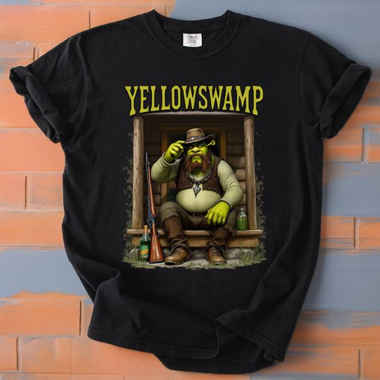 Discover Yellowswamp Shirt - Funny Western Drama Parody Tee - Iconic Ranch Series Spoof Shirt - Cowboy Swamp Satire T-Shirt