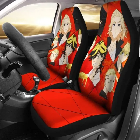 Discover Anime Car Seat Covers, Custom Made Cover Cute Car Accessories, New Car Gifts for
