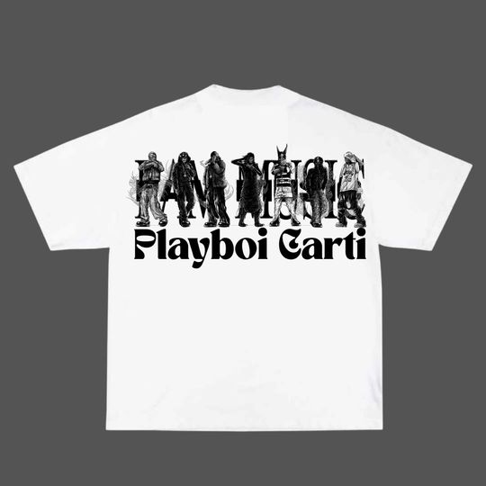 Discover Playboi Carti 2025 I Am Music T-shirt, Playboi YVL T-shirt