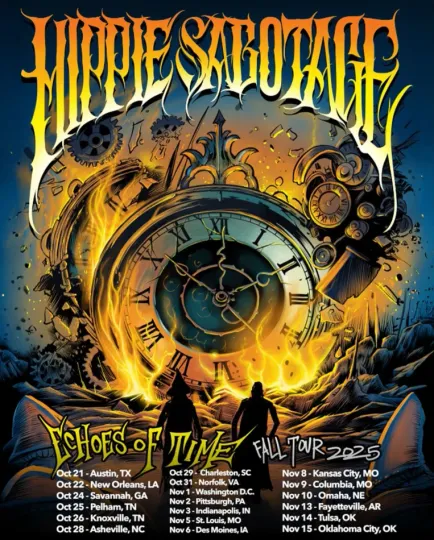 Discover The Hippies ECHOES OF TIME Tour 2025 Poster, gift fans