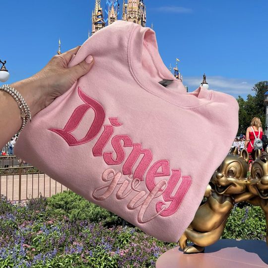 Discover Disneyyland Embroidered Sweater, Disneyyland Sweatshirt