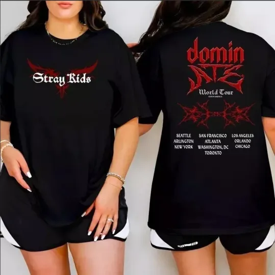 Discover Stray Kids dominate World Tour 2025 Shirt, Stray kids Shirt, Stray Kids ATE