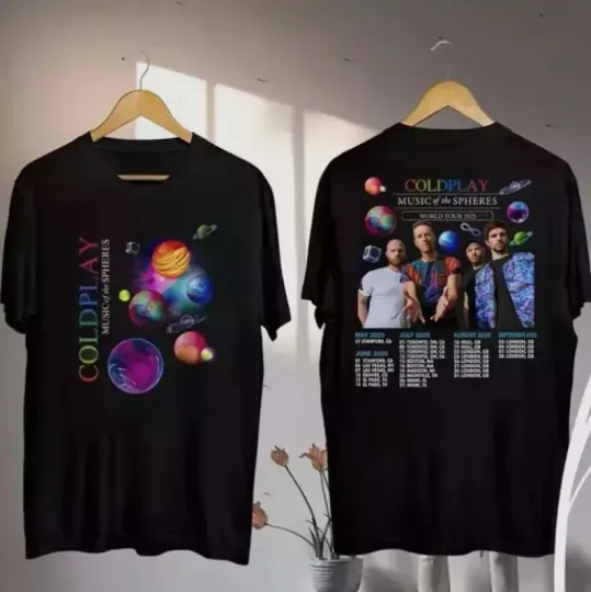Discover Coldplay Graphic Shirt, Coldplay Music of the Spheres Tour 2025 T-Shirts
