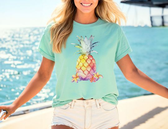 Discover Summer Tropical Pineapple Shirt