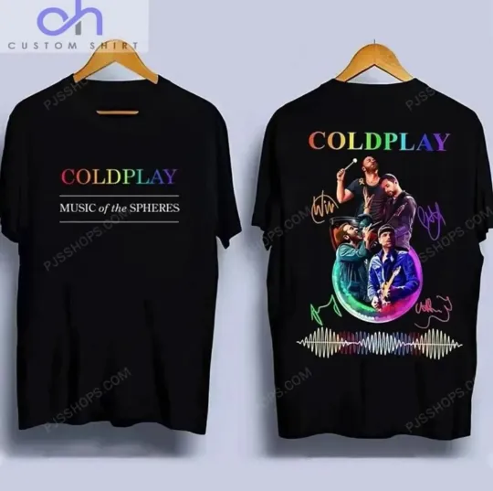 Discover Coldplay 2025 Music of the Spheres Tour Shirt, World Tour 2025 Shirt