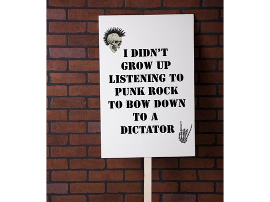 Discover Anti Trump Protest Sign | Anti-Trump Printable Poster, Political Signs, Personalized March Sign, Punk Rock, Antifa, Anti-Capitalist
