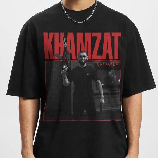 Discover Vintage Limited Khamzat Chimaev Vintage 90s Graphic T-Shirt