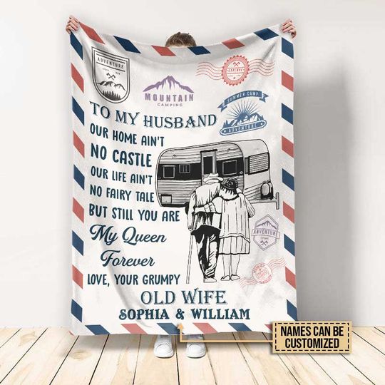 Discover Camping Our Home Ain't Castle Custom Blanket