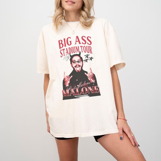 Discover Post Malone Shirt | Posty Graphic | Post Malone Merch | Malone Jelly Roll Vintage Shirt | Country Shirt | Malone Concert Tour Shirt