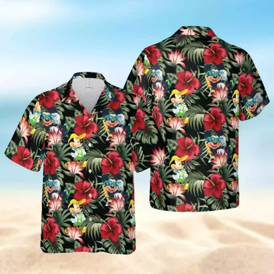 Discover Grumpy Donald Duckk Shooting Donald Duckk 3D HAWAII SHIRT