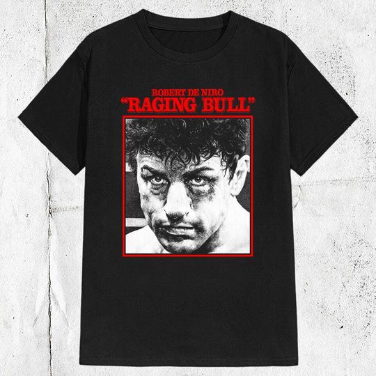 Discover 90s Raging Bull Sport Movie T-shirt
