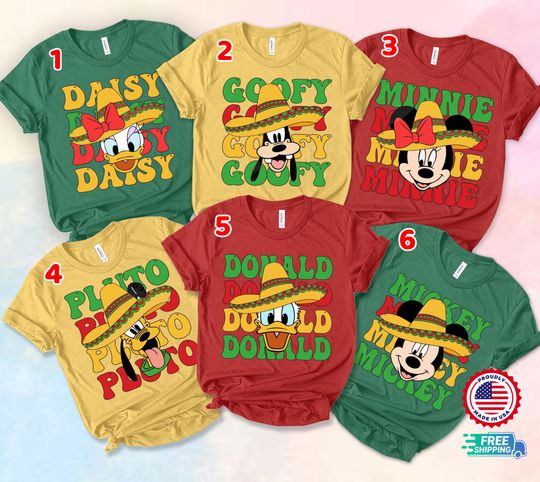 Discover Mickeyy and Friends Cinco De Mayo Shirts, Mexican Fiesta Shirt
