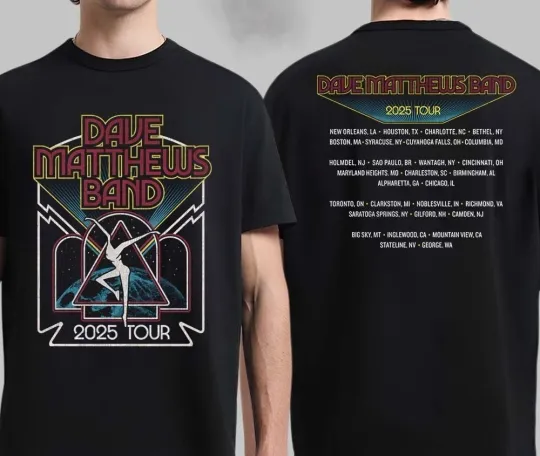 Discover Dave Matthews Band 2025 Tour Two Sides Fan Gifts T-Shirt