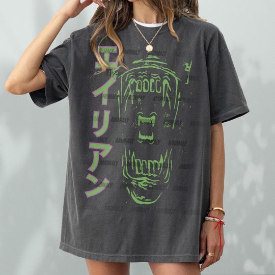 Discover Retro Alien Xenomorph Shirt, Vintage Horror Movie Tee Shirt, Scary Movie Merch Fans