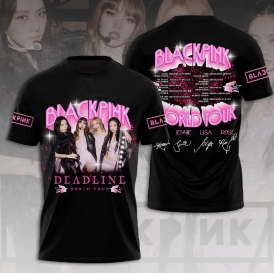Discover BLACKPINK Deadline World Tour 2025 3D T-Shirt KKHS