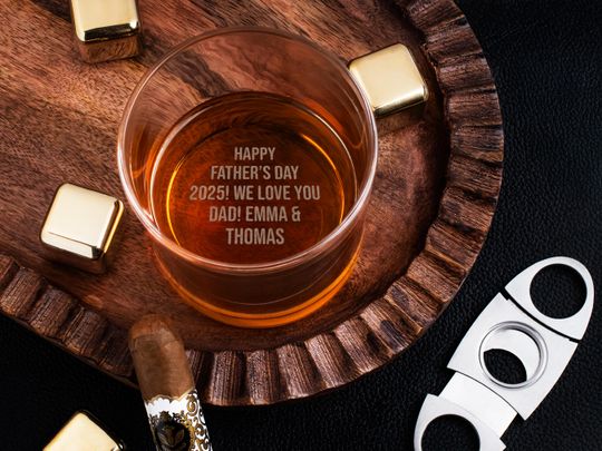 Discover Whiskey Glass Personalized, Fathers Day Gifts, Gifts for Men, Custom Rock Glass Engraved