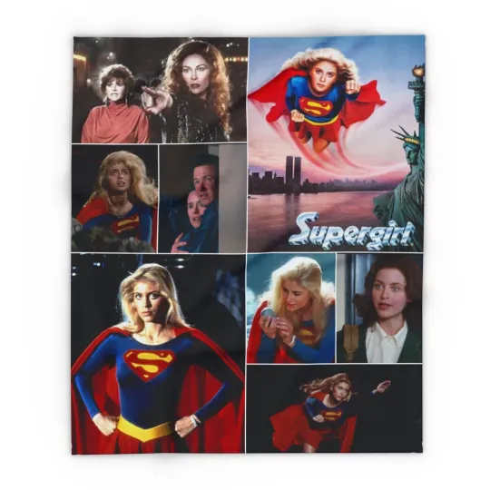 Discover Supergirl Helen Slater Fleece Blanket, Classic Movie, Arctic Throw, Movie