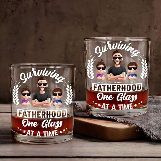 Discover One Glass At A Time - Personalized Whiskey Glass