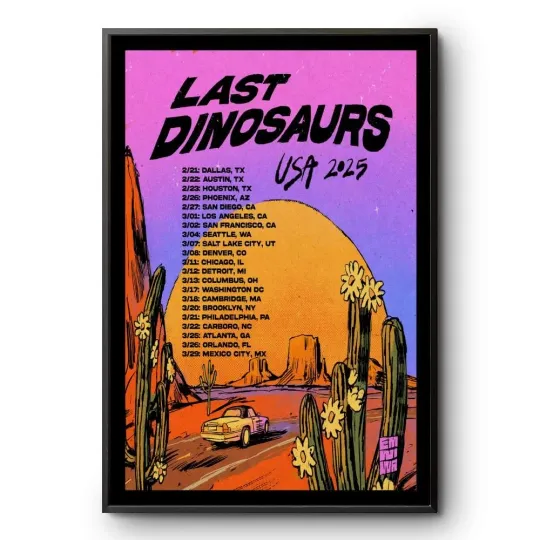 Discover Last Dinosaurs Tour America 2025 Poster
