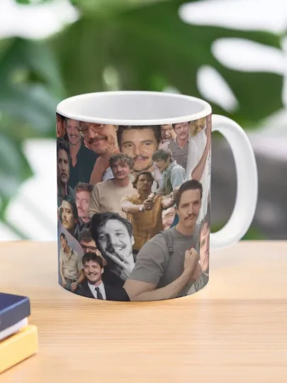 Discover Pedro Pascal collage for Mug, Pedro Pascal Mug
