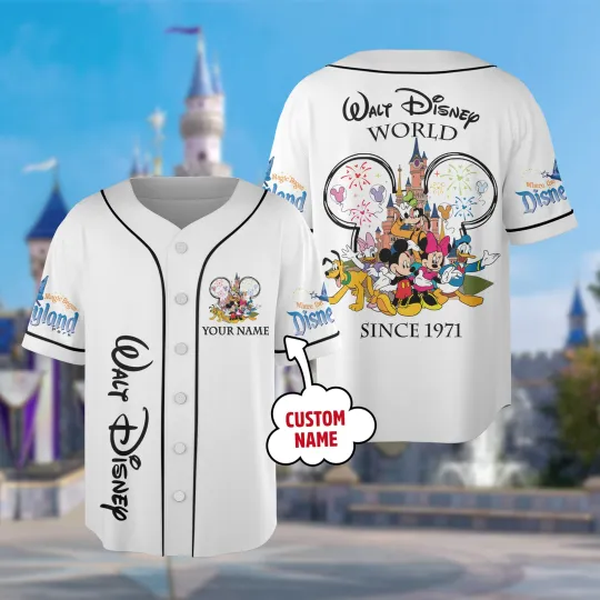 Discover Personalized Disneyyy Mickeyy mouse and Friends Baseball Jersey Minniee Mouse