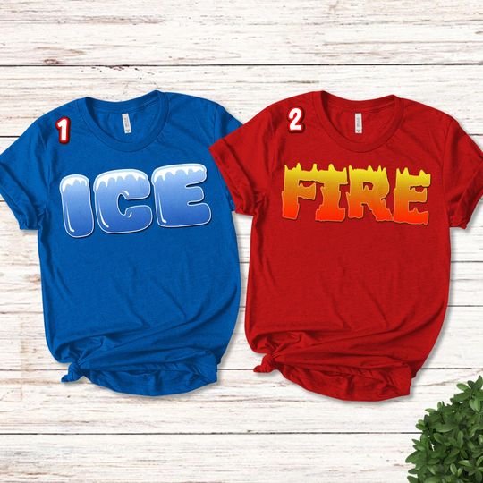 Discover Ice and Fire Family Halloween Shirt – Matching Costume Tee for Groups