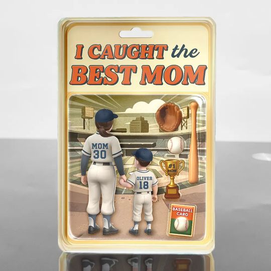 Discover Baseball I Caught The Best Mom - Personalized Custom Acrylic Plaque