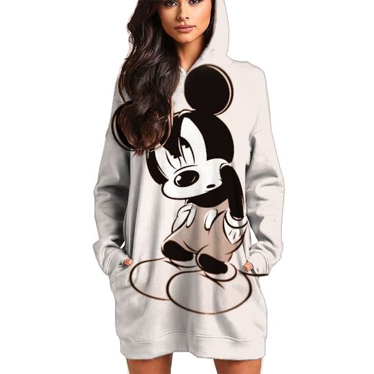 Discover Fashion Design Women's Disneyyy Mickeyy mouse H Hoodie Dress