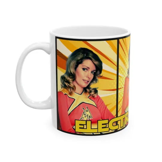 Discover Electra Woman Ceramic Mug 11oz, TV Fan Gift, Coffee Cup, TV Series, Saturday