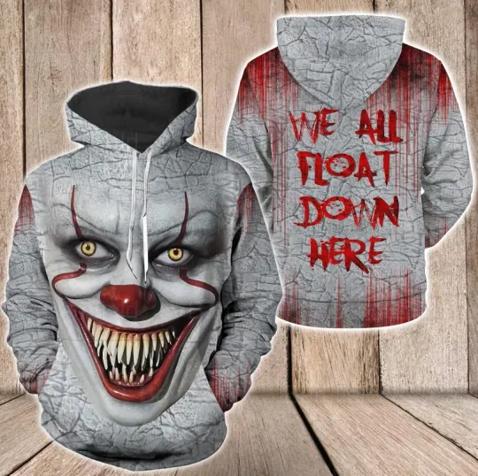 Discover Pennywise Horror Halloween Character 3D HOODIE US SIZE ALL OVER BEST PRICE