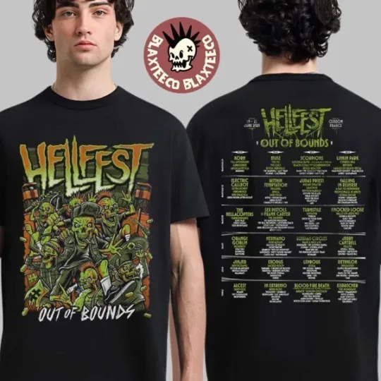 Discover Hellfest 2025 Out Of Bounds Clisson France On June 19-22 2025 Shirt