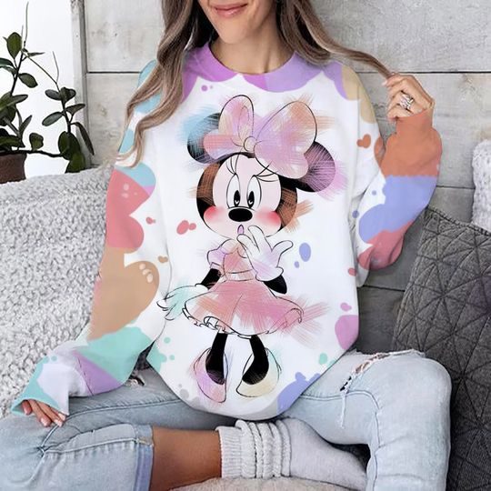 Discover Mickeyy mouse Print Women Hoodies Sweatshirts