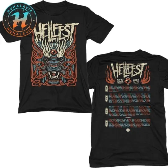 Discover Hellfest Savage Tiger Out Of Bounds June 19-22 2025 T-Shirt
