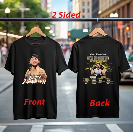 Discover Bailey Zimmerman 2025 New To Country Tour Shirt, Country Music, Bailey Fan Gift.