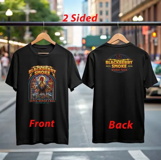 Discover Blackberry Smoke Tour 2025 T-Shirt  Concert Merch Southern Rock Fan Tee