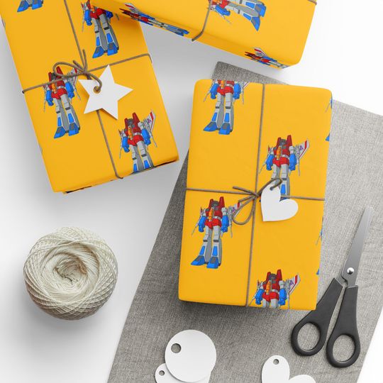 Discover Fun Transformers Wrapping Paper, Starscream  Colorful Gift Wrap