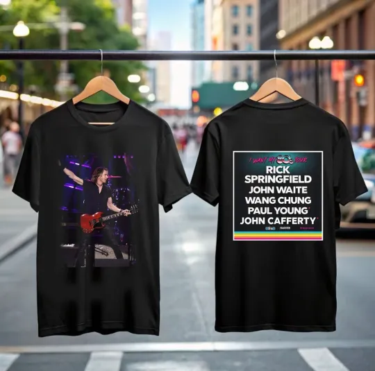 Discover Rick Springfield Tour 2025 T-Shirt Jessie’s Girl Retro Rock Gift for Men Fans