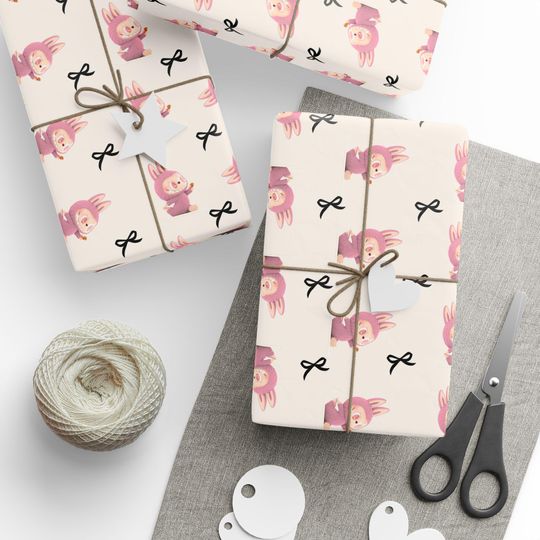 Discover Labubu Wrapping Paper, Birthday Gift