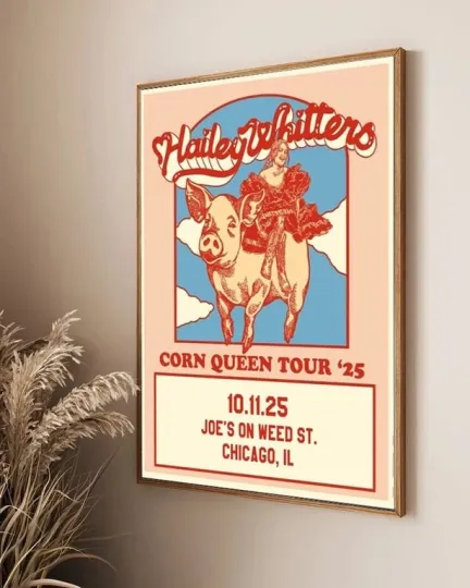 Discover Hailey Whitters Corn Queen Tour 2025 Poster